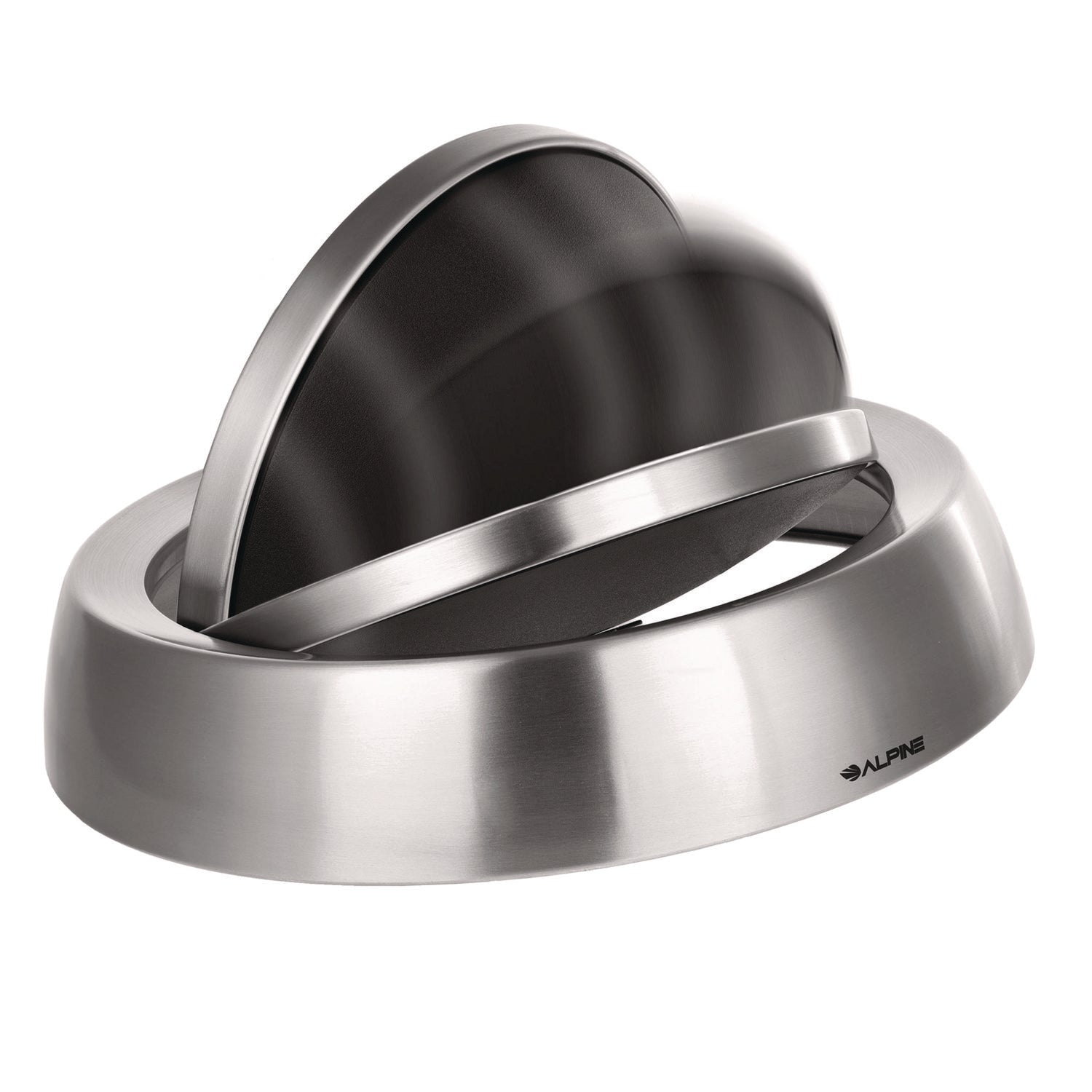 Alpine Industries 17 Gallon Stainless Steel Indoor Recycling Receptacle with Swivel Lid