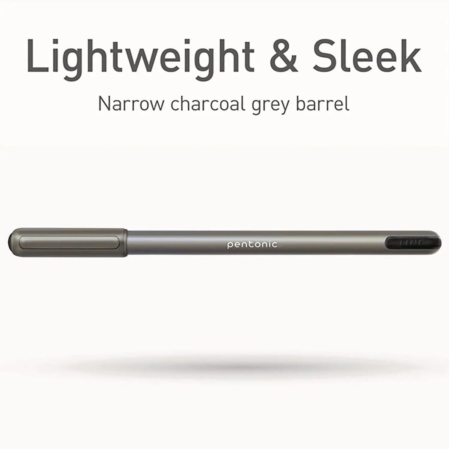PENTONIC Medium Point Ballpoint Pen, 1 mm, Black Ink, Charcoal Barrel, 25/Pack TOPS™ Flipcost