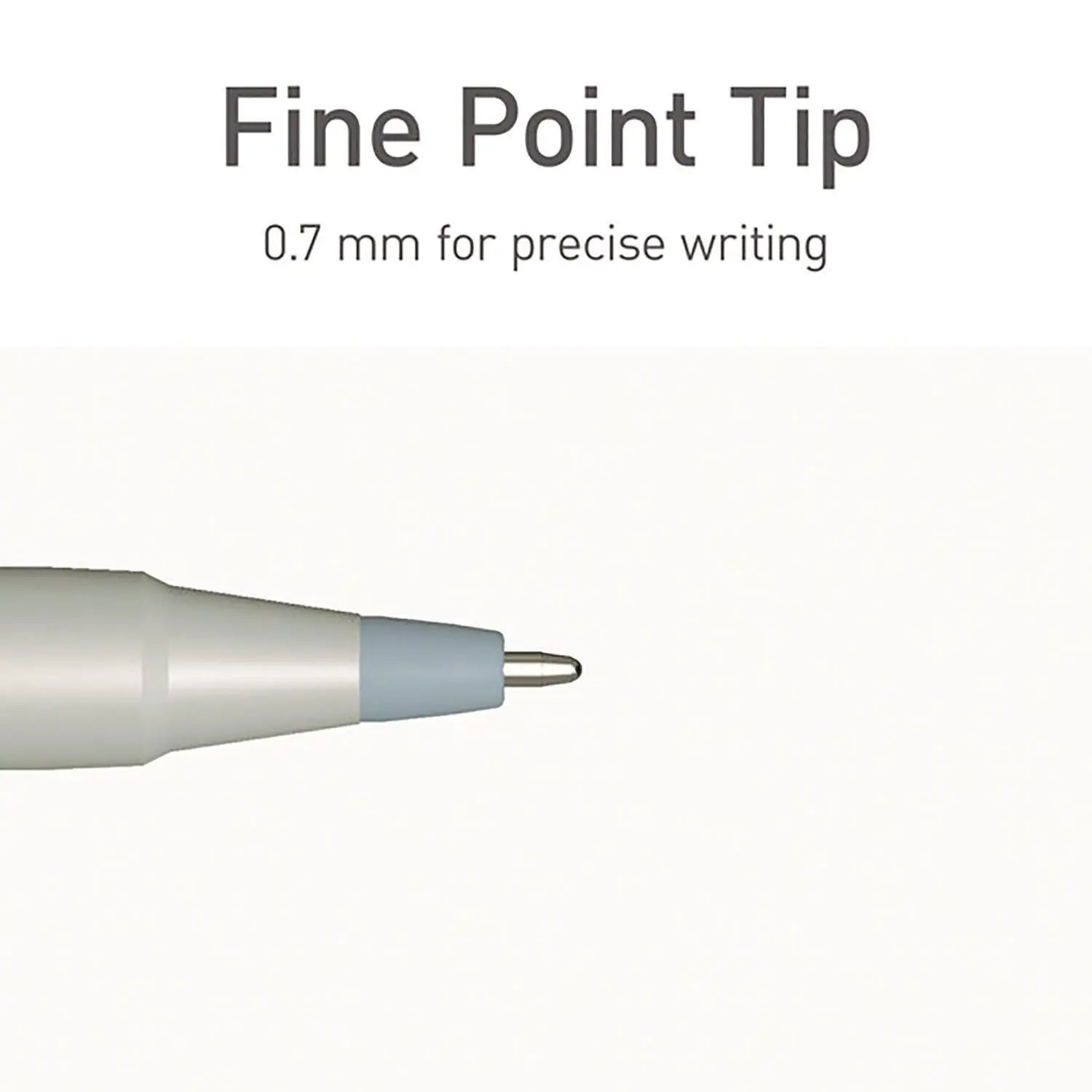 PENTONIC Frost Pen, Stick, Fine 0.7 mm, Black Ink, Pale Gray Barrel, 10/Pack TOPS™ Flipcost