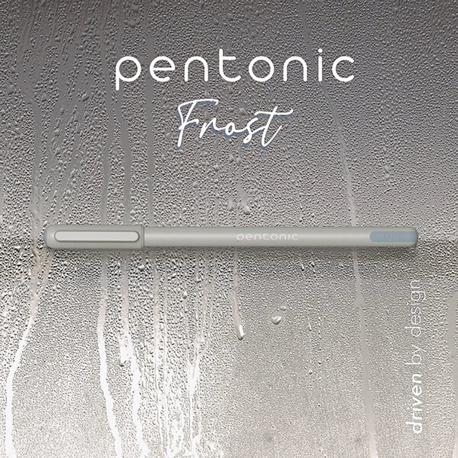 PENTONIC Frost Pen, Stick, Fine 0.7 mm, Black Ink, Pale Gray Barrel, 10/Pack TOPS™ Flipcost