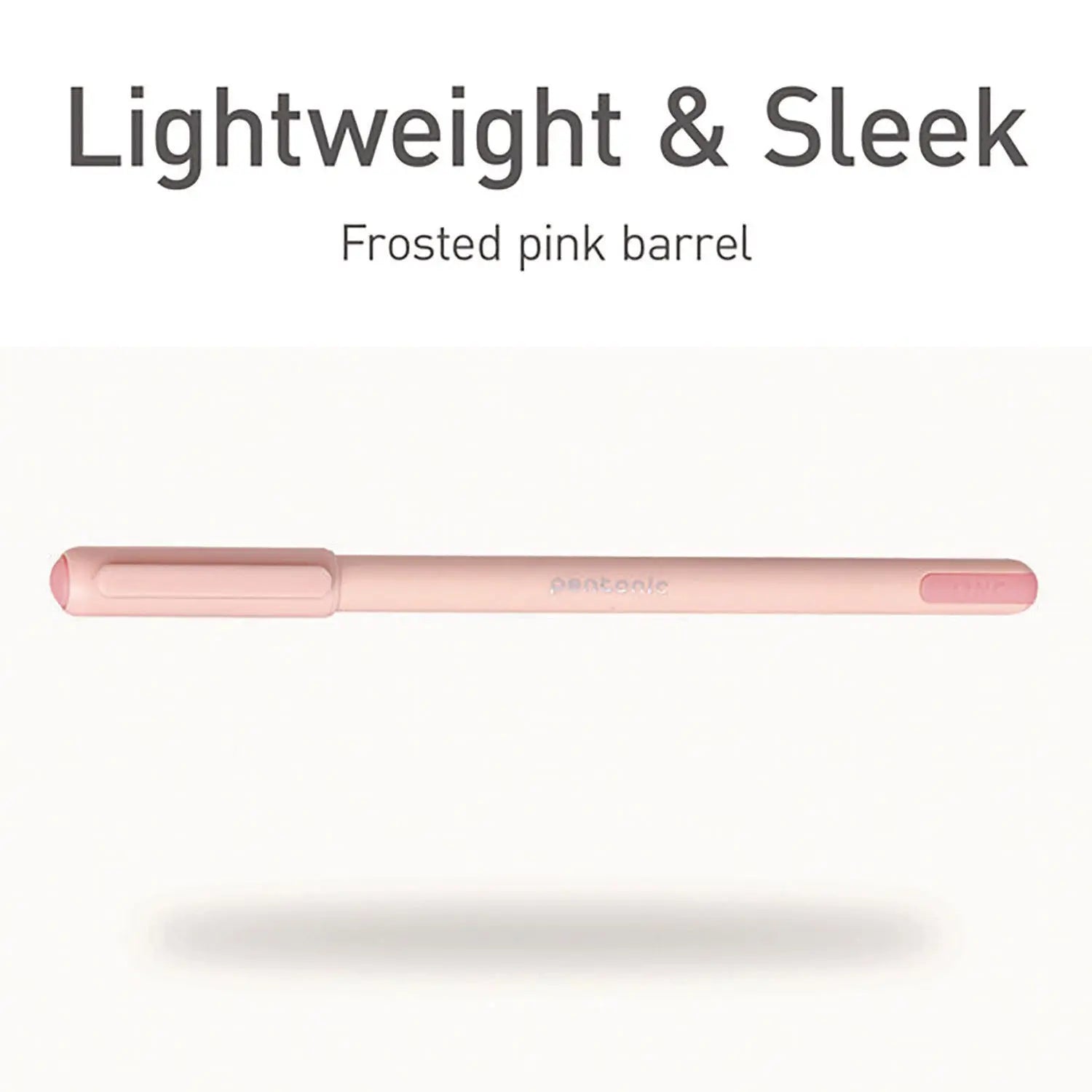 PENTONIC Frost Pen, Stick, Fine 0.7 mm, Red Ink, Pale Pink Barrel, 10/Pack TOPS™ Flipcost