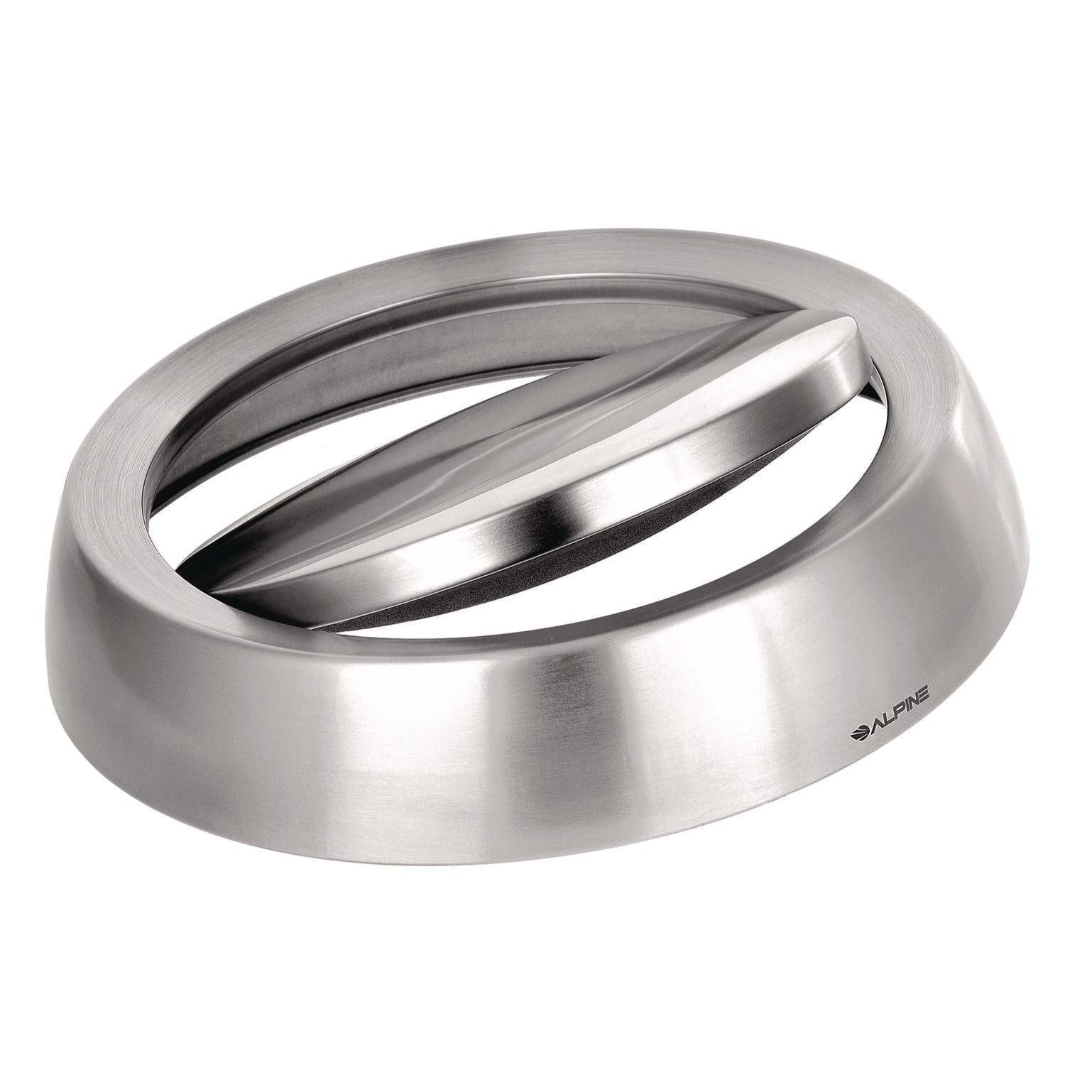 Alpine Industries 17 Gallon Stainless Steel Indoor Compost Receptacle with Swivel Lid