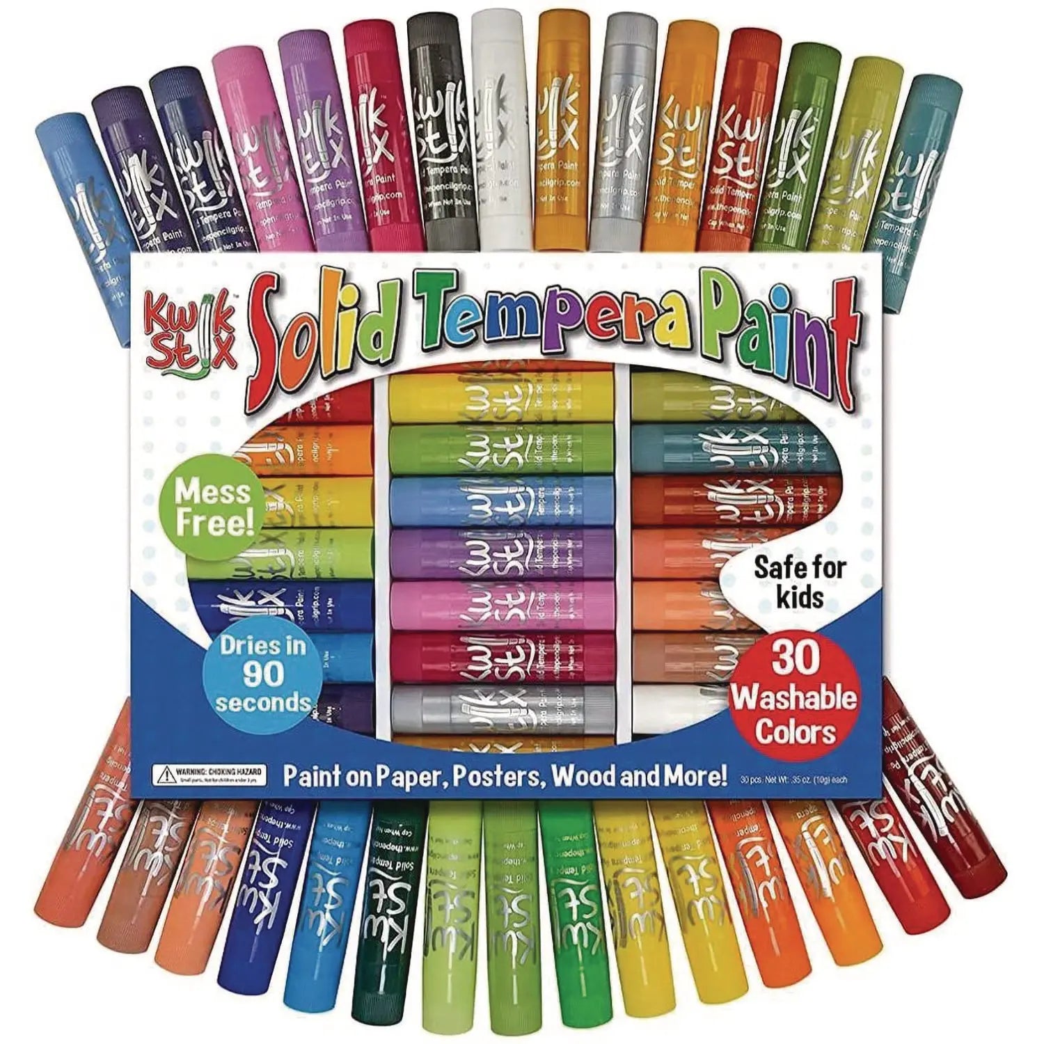 Kwik Stix Tempera Paint Set, 30 Assorted Colors, 30/Pack, 6 Packs/Carton TPG Creations™ Flipcost