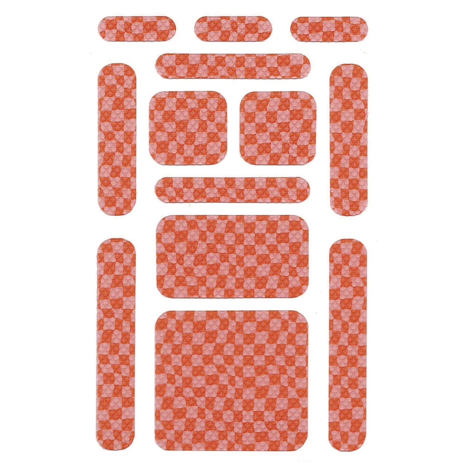Anywhere Zen Strips, Bumpy Checkered, Pink/Red, 13/Set, 24 Sets/Carton TPG Creations™ Flipcost