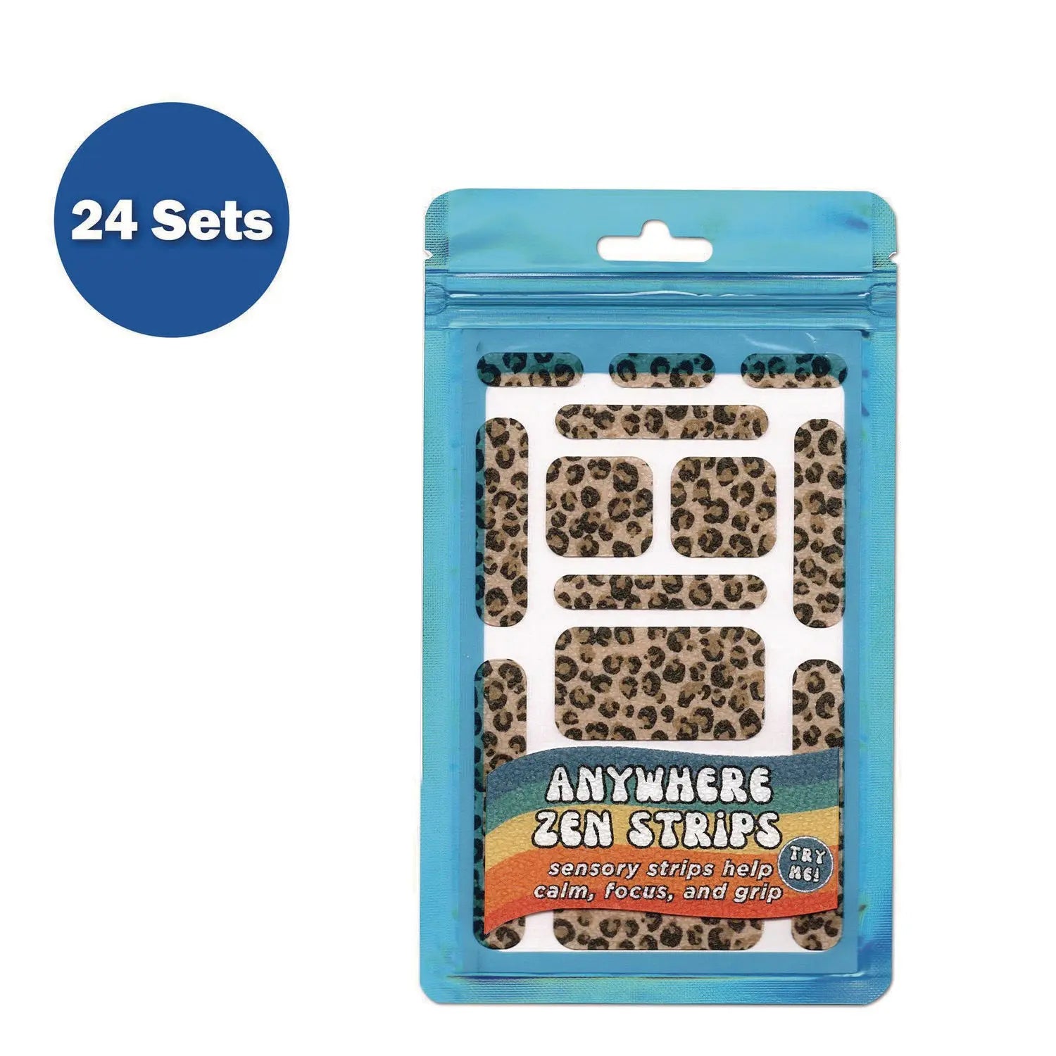 Anywhere Zen Strips, Sandy Cheetah Print, Assorted Colors, 13/Set, 24 Sets/Carton TPG Creations™ Flipcost