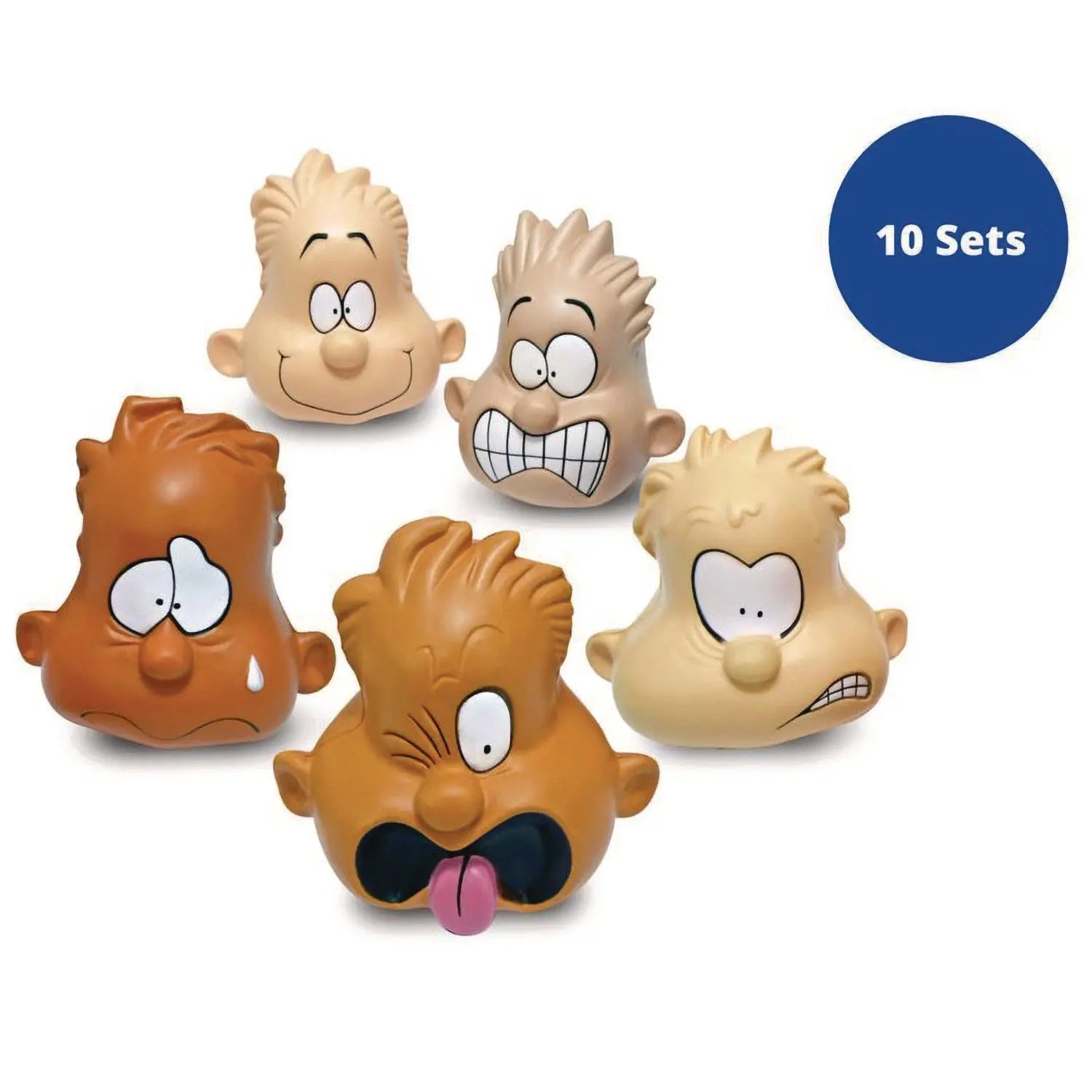 Feeling Heads Expression Set, Assorted Colors, 5/Set, 10 Sets/Carton TPG Creations™ Flipcost