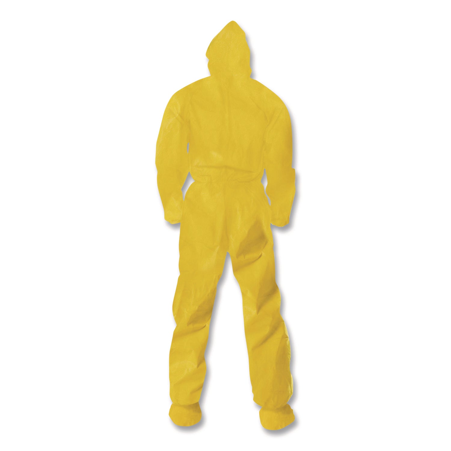 KleenGuard™ A70 Chemical Spray Protection Coveralls, Elastic Wrists, Ankles, Hood and Boots, Medium, Yellow, 12/Carton