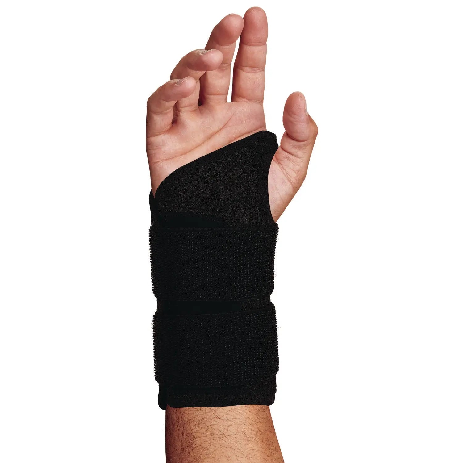 ProFlex 4015 Wrist Brace Support with Double Strap, Medium, Fits Right Hand, Black ergodyne® Flipcost