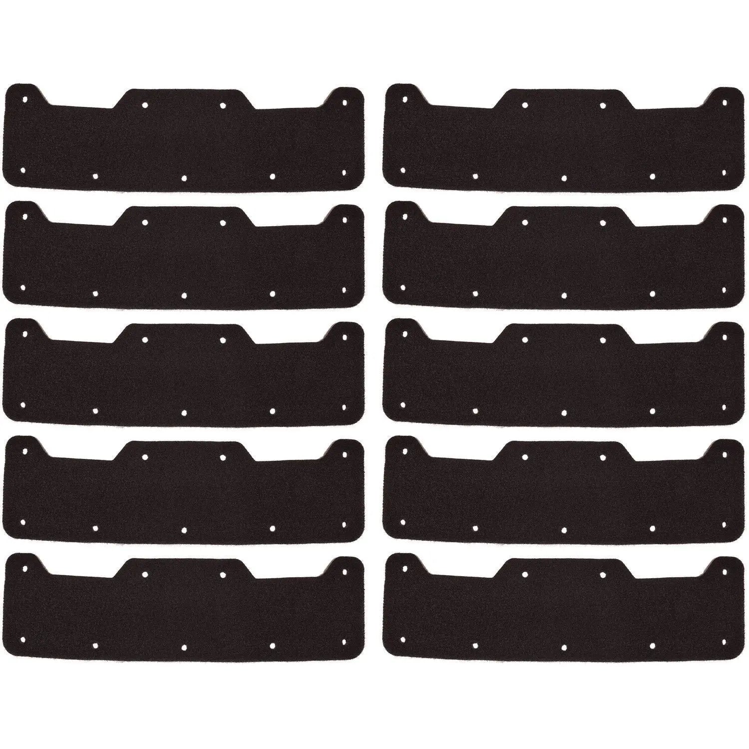 Skullerz 8953 Hard Shell Bump Cap Sweatband Replacement, Black, 10/Pack