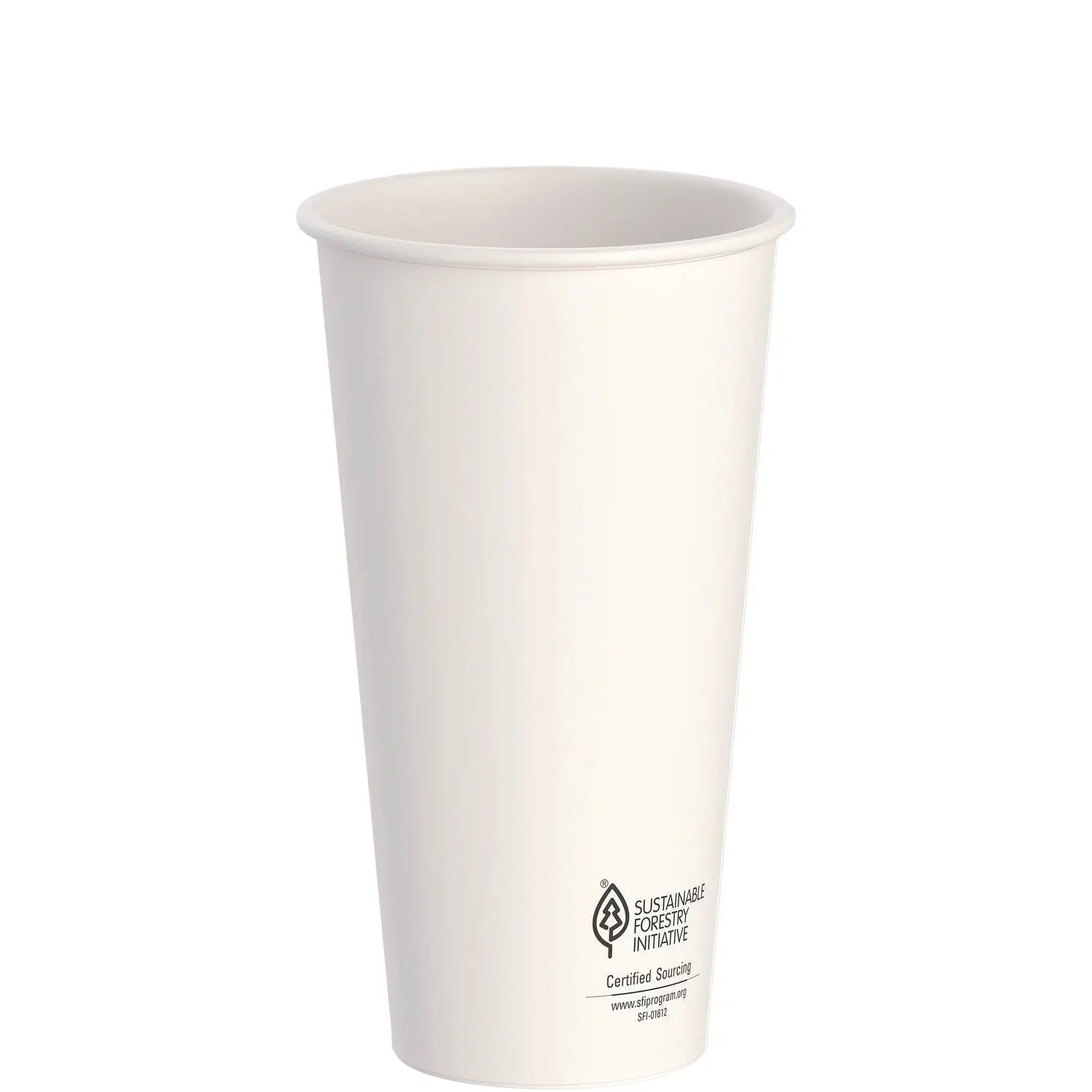 Thermoguard Insulated Paper Hot Cups, 20 oz, White Sustainable Forest Print, 600/Carton