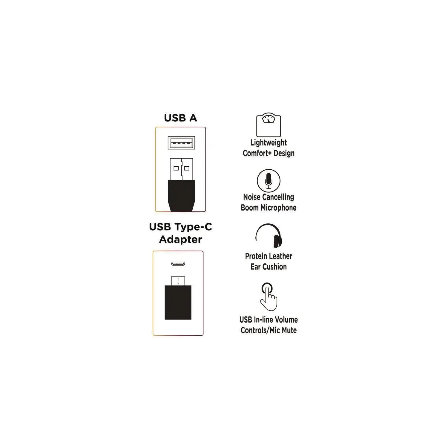 Connect USB Mono Headset with Boom Microphone, Over the Head Morpheus 360® Flipcost