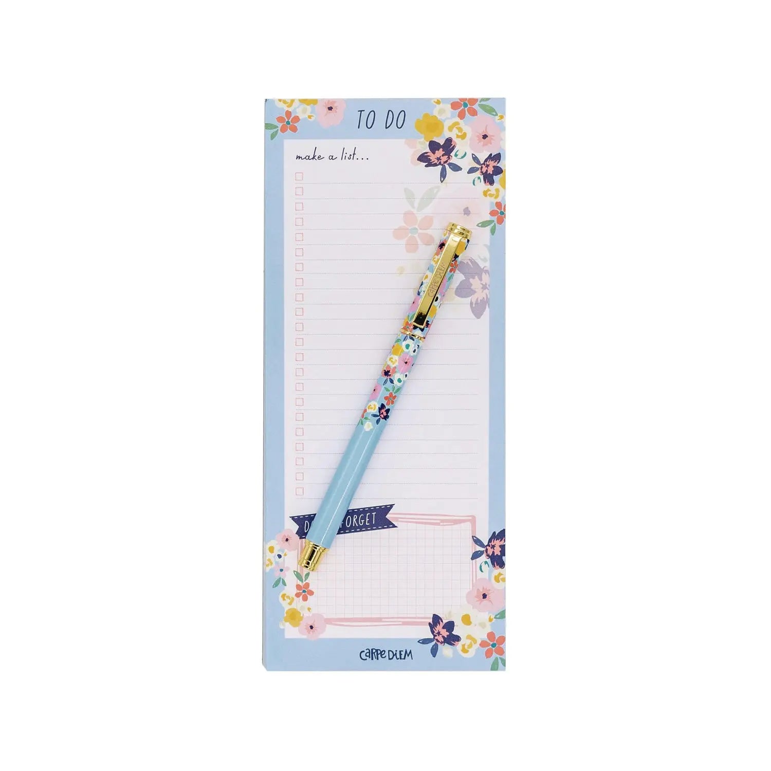 Magnetic To Do List, Unruled, 60 Multicolor Floral, 3.5 x 8.5 Sheets, 6/Pack PUKKA PAD® Flipcost