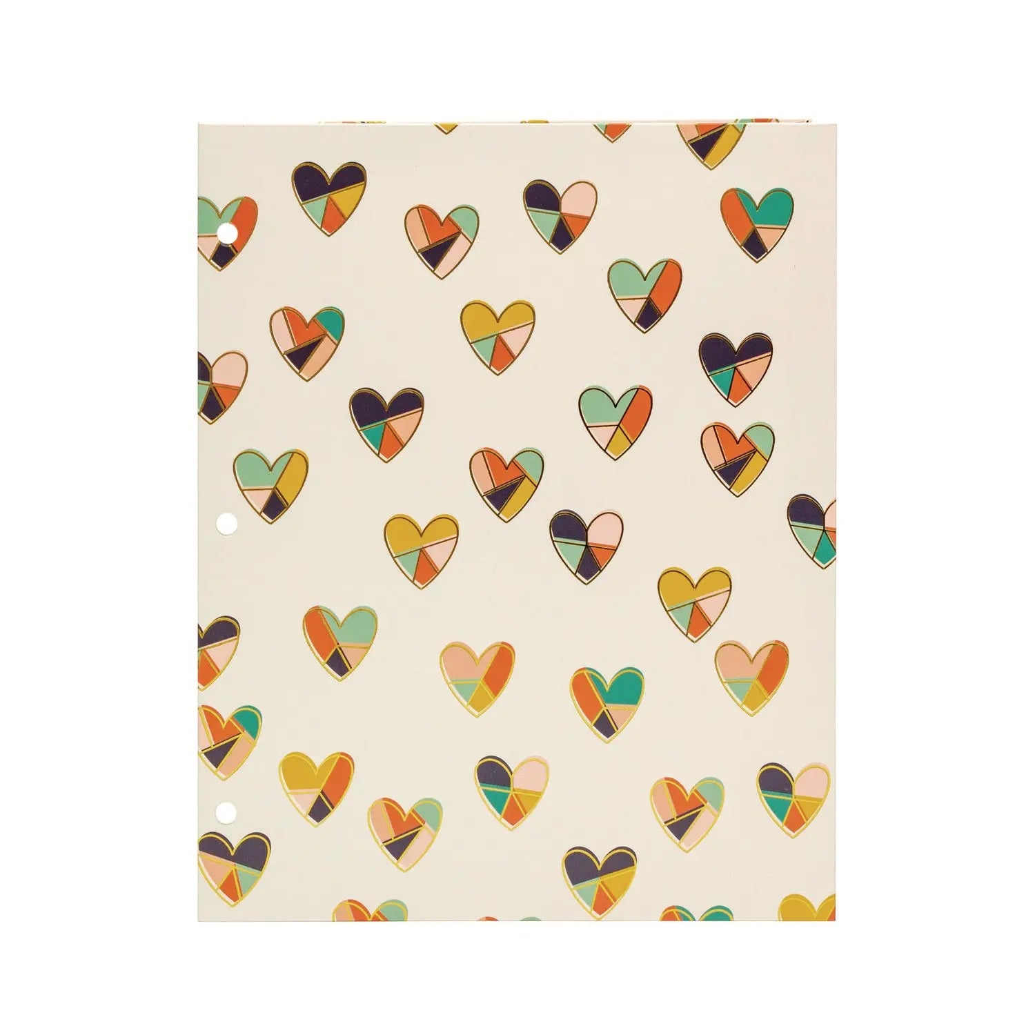 Two-Pocket Portfolio Folder, 1" Capacity, 9.6 x 11.9, Floral/Geometric/Hearts, 6/Pack PUKKA PAD® Flipcost