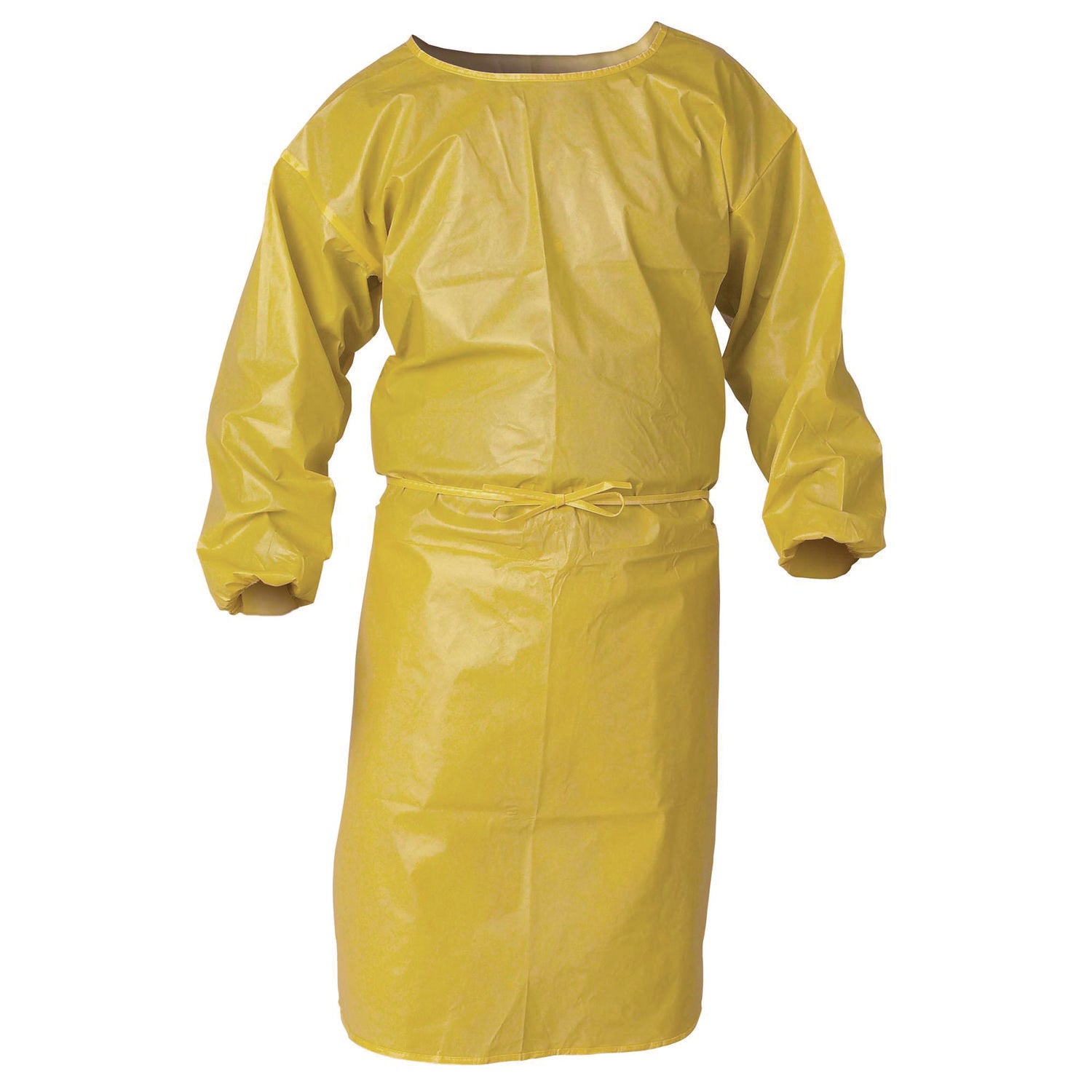 KleenGuard™ A70 Chemical Spray Protection Smock, One Size Fits Most, Yellow, 25/Carton