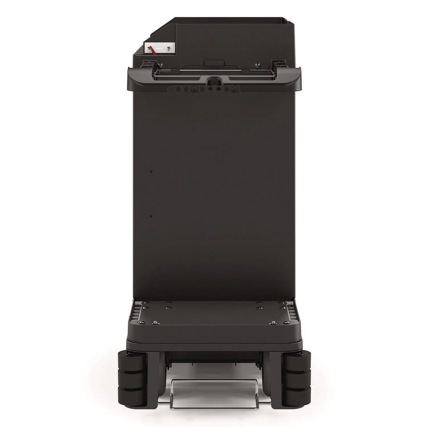 Premium Housekeeping Cart, Plastic, 1 Shelf, 24" x 62.13" x 49.75", Black Suncast Commercial® Flipcost