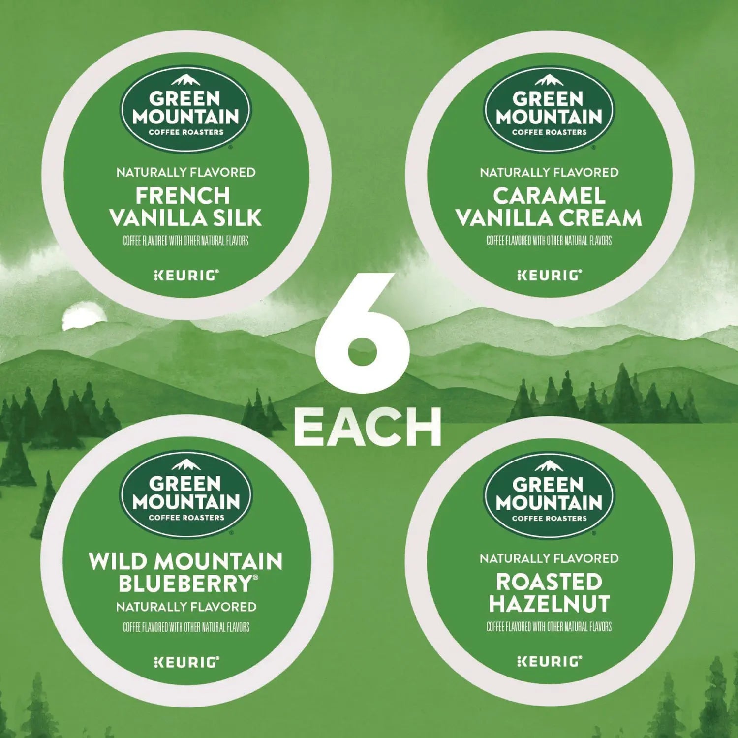 Flavored Variety Coffee K-Cups, Assorted Flavors, 96/Carton Green Mountain Coffee® Flipcost