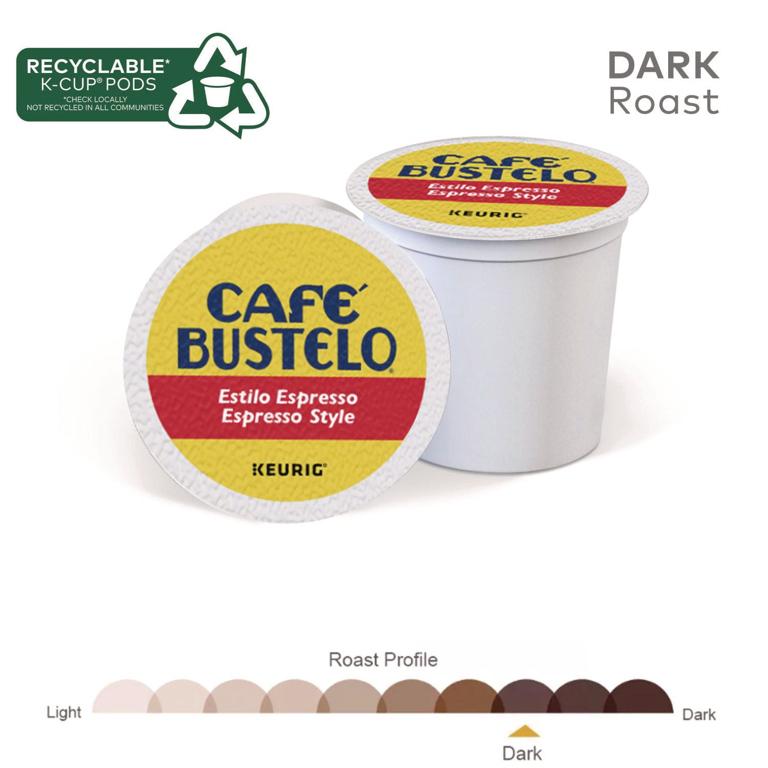 Café Bustelo Espresso Style K-Cups, 96/carton