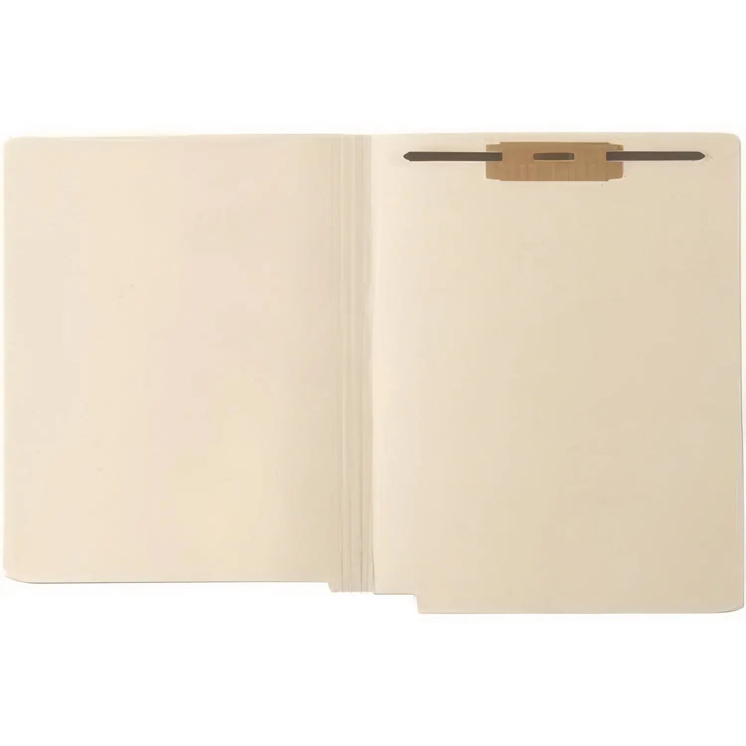 End Tab Fastener File Folder, 0.75" Expansion, 1 Fastener, Letter Size, Manila Exterior, 50/Box