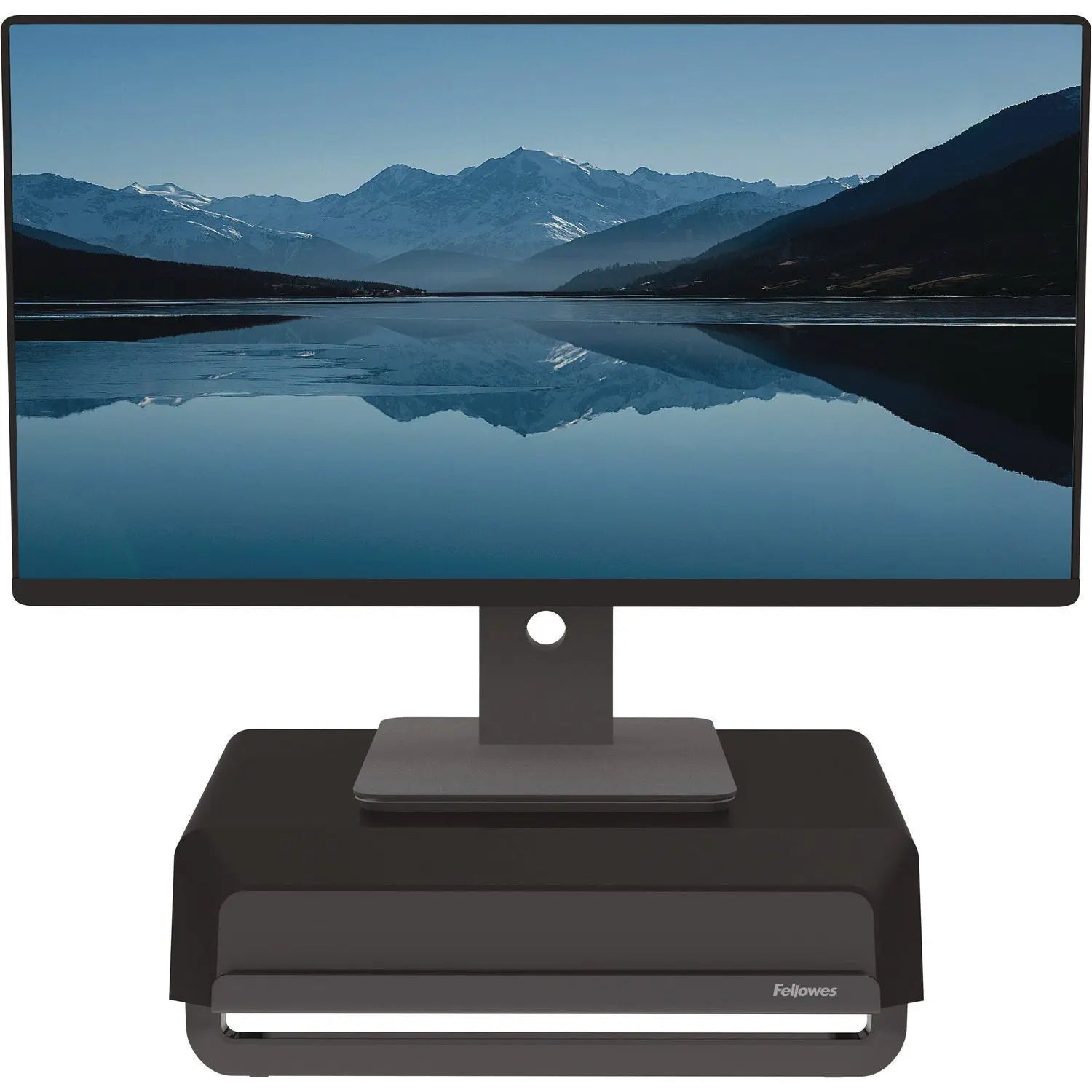 Breyta Monitor Stand, 13.94" x 11.97" x 3.25" to 6", Black, Supports 33 lbs Fellowes® Flipcost