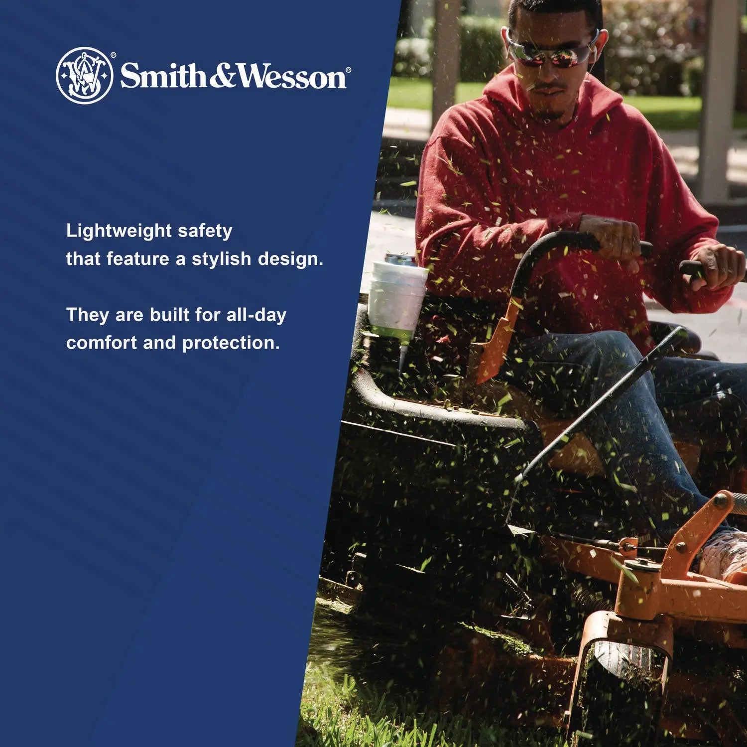 Code 4 Safety Glasses, Black Polycarbonate Frame, Smoke Polycarbonate Lens, 12/Box Smith & Wesson® Flipcost