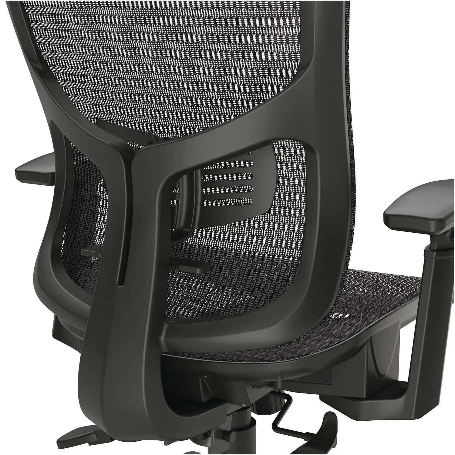 Hollins Ergonomic Mesh Swivel Task Chair, Supports Up to 275 lb, 18.57 to 22.54 Seat Height, Black Seat/Back, Black Base Alera® Flipcost