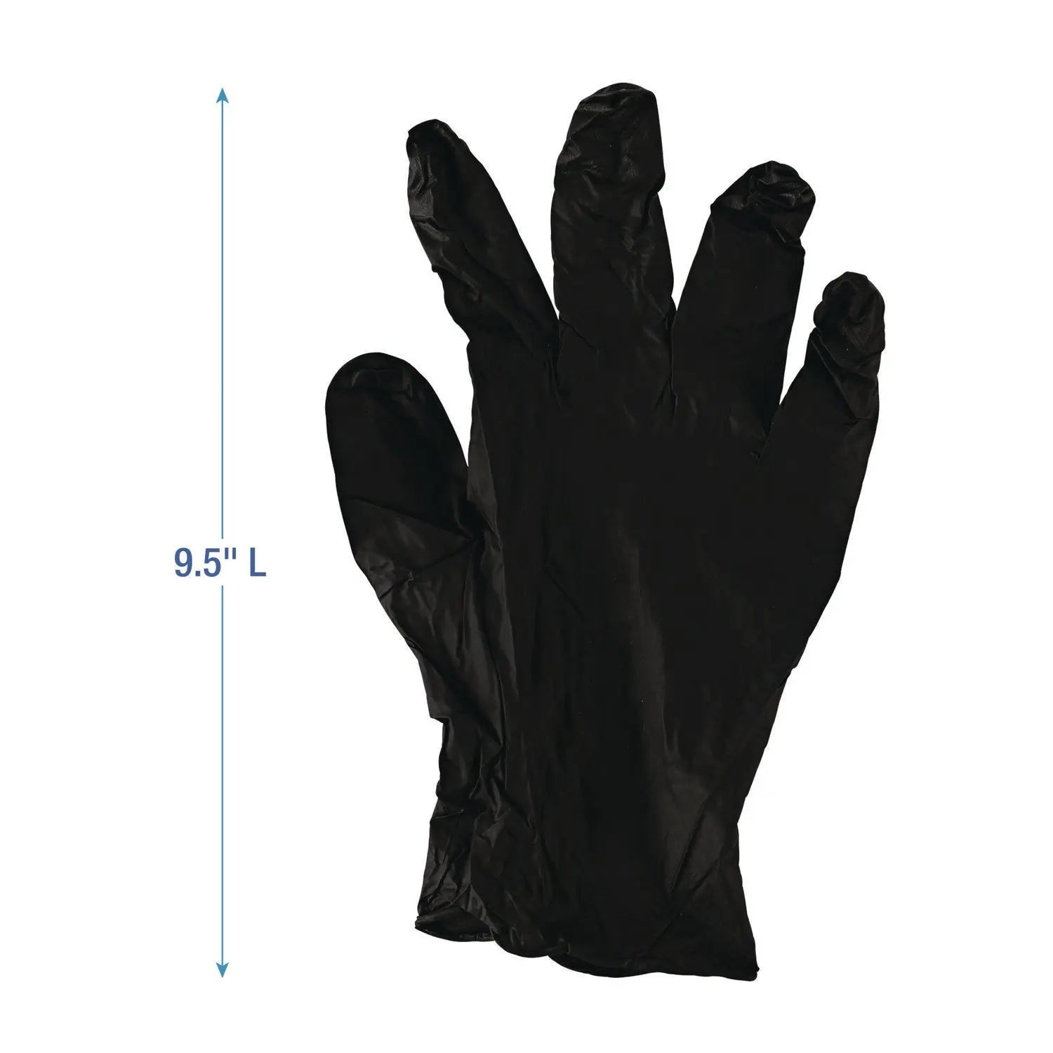 Disposable General-Purpose Powder-Free Nitrile Gloves, Small, Black, 4.4 mil, 100/Box Boardwalk® Flipcost