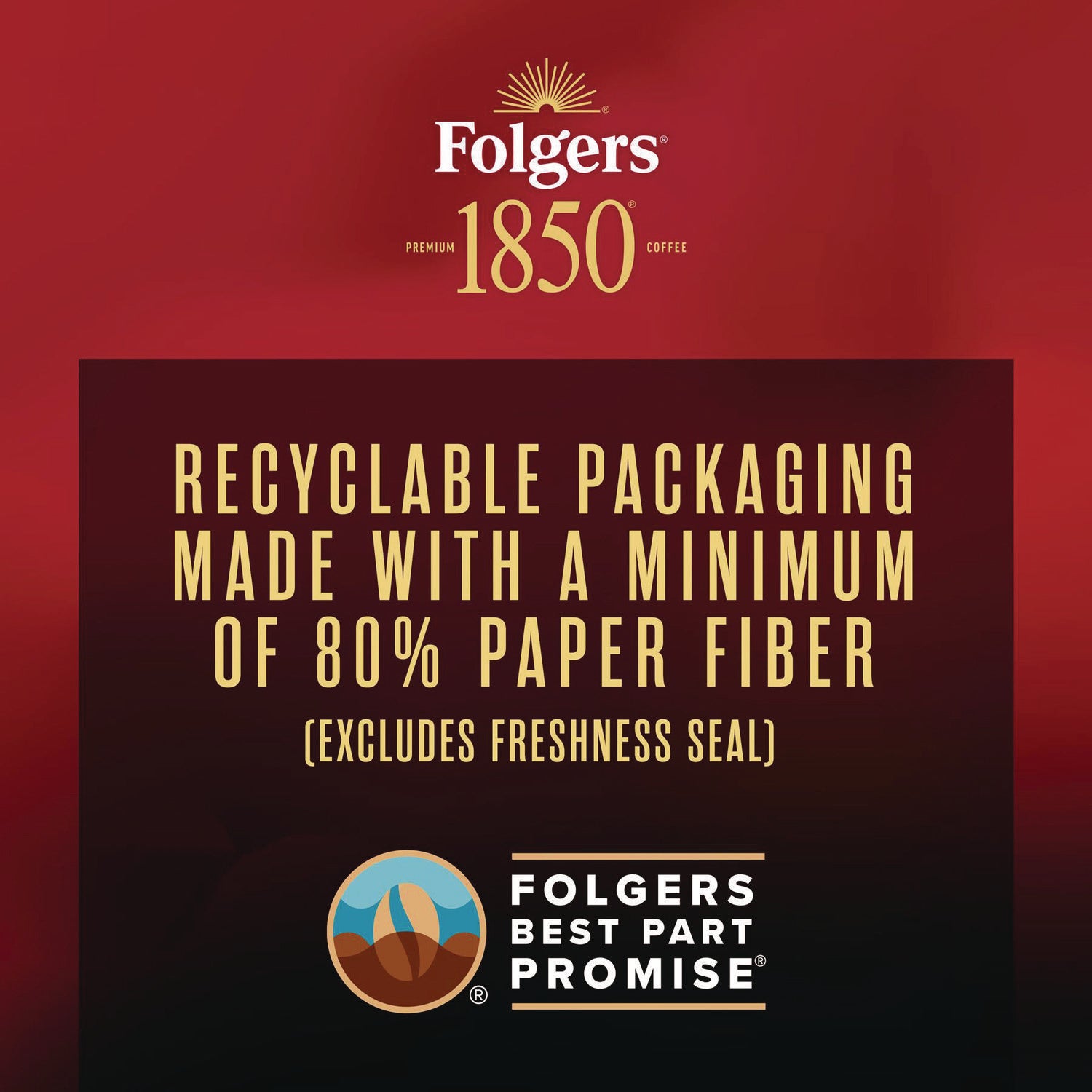 1850 Coffee, Black Gold, 12 oz Bag