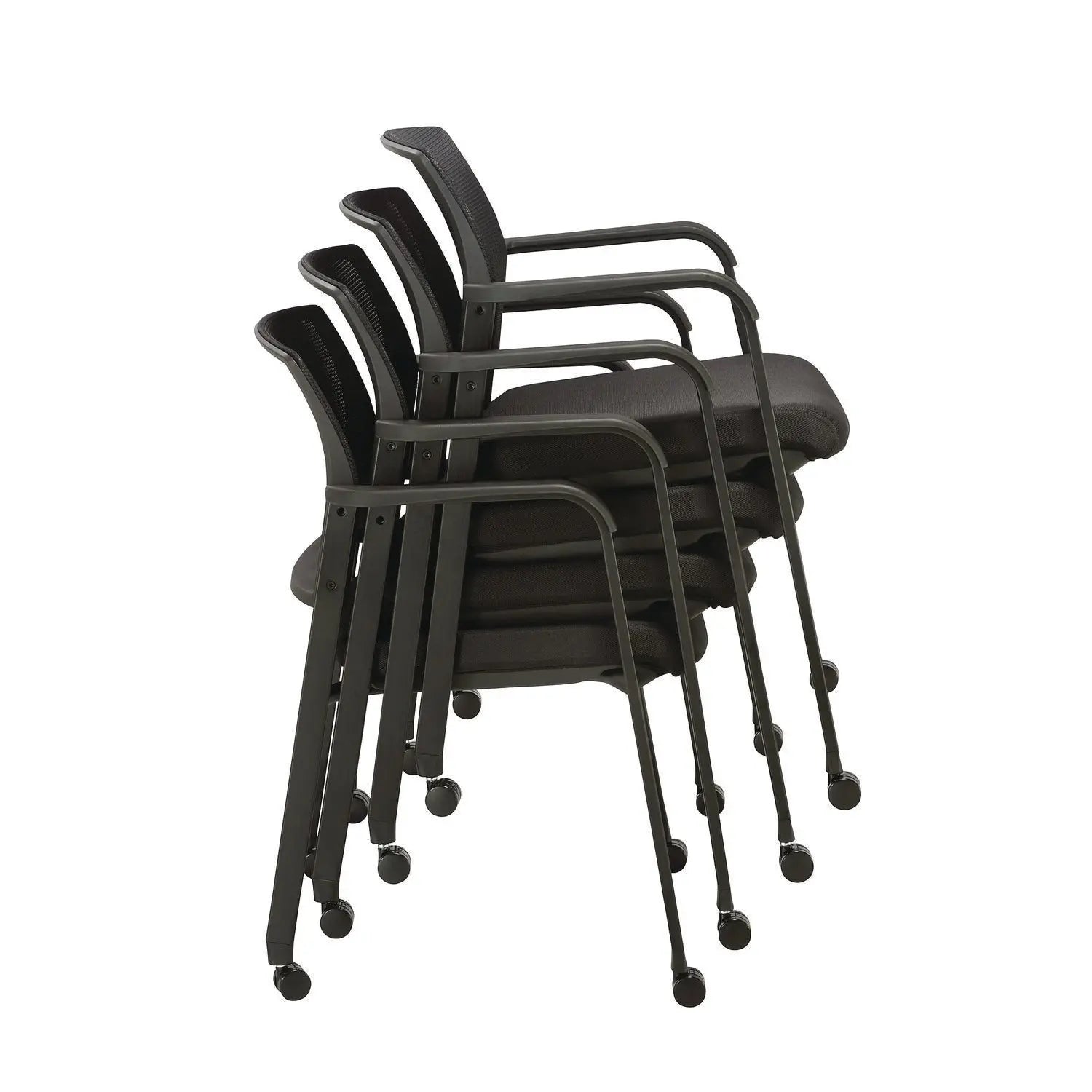 Elgar Fabric Guest Chair, 24.41 x 22.64 x 31.73, Black Seat, Black Back, Black Base Alera® Flipcost