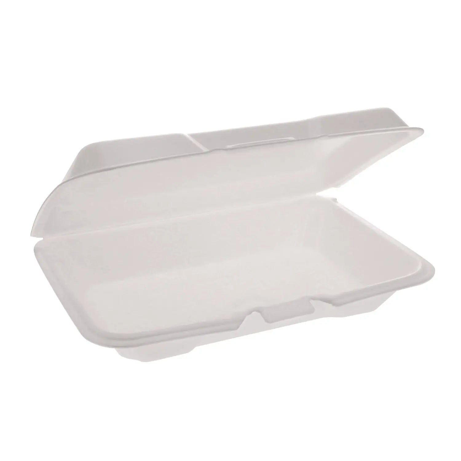 Conventional Foam Hinged Lid Container, Very Shallow, 9 x 6.5 x 1, White, 150/Carton Pactiv Evergreen Flipcost