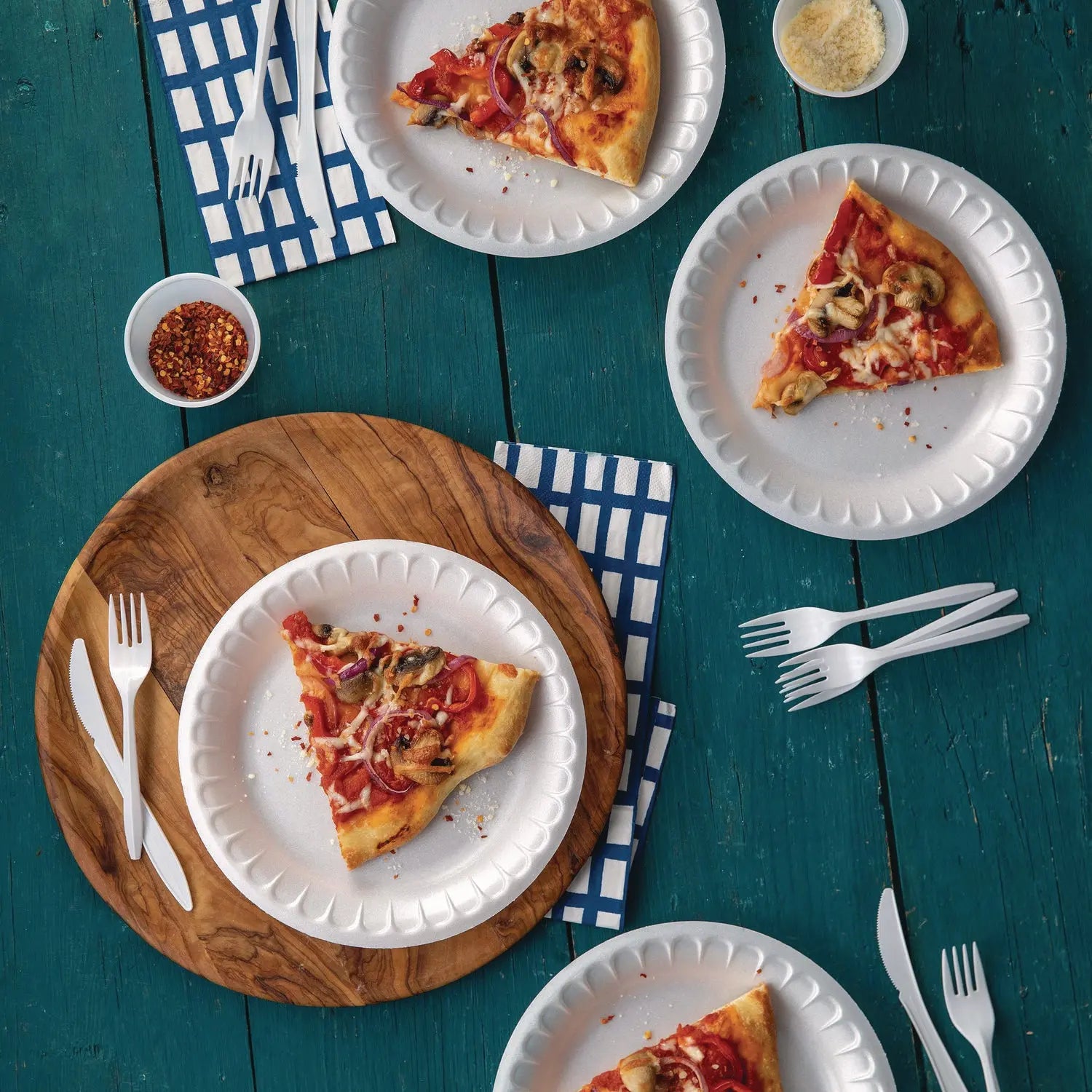 Placesetter Satin Non-Laminated Foam Dinnerware, Plate, 9" dia, White, 500/Carton Pactiv Evergreen Flipcost