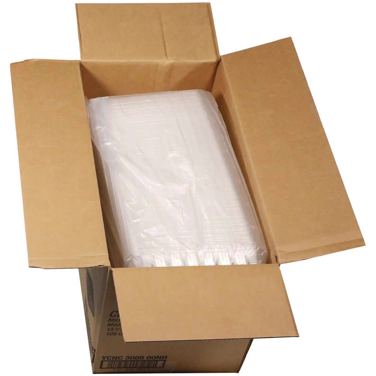 ClearView MealMaster Chicken Barn, 13.3 x 8.4 x 4, Black/Clear, 105/Carton Pactiv Evergreen Flipcost