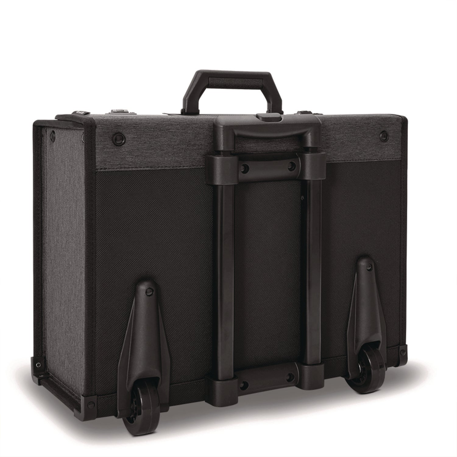 Solo Classic Recycled Rolling Catalog Case, Fits Device Up to 17.3", 9.31 x 9.31 x 16.14, Gray/Black