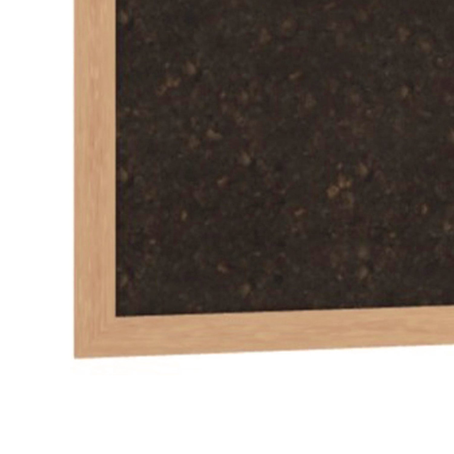 Ghent Natural Cork Bulletin Board with Wood Frame, 87.94" x 48.5", Chocolate Surface, Natural Oak Frame