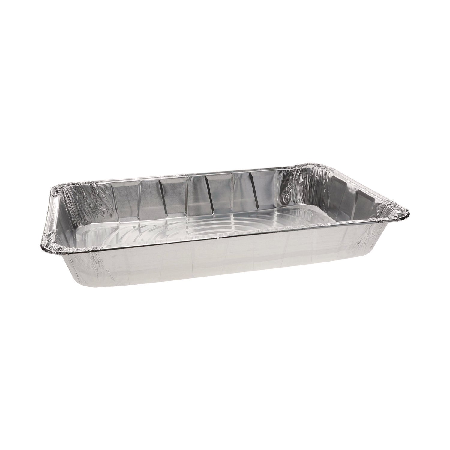 Pactiv Evergreen Aluminum Steam Table Pan, Heavy Duty Deep Full-Size, 3.37" Deep, 19.6 x 11.6, 40/Carton