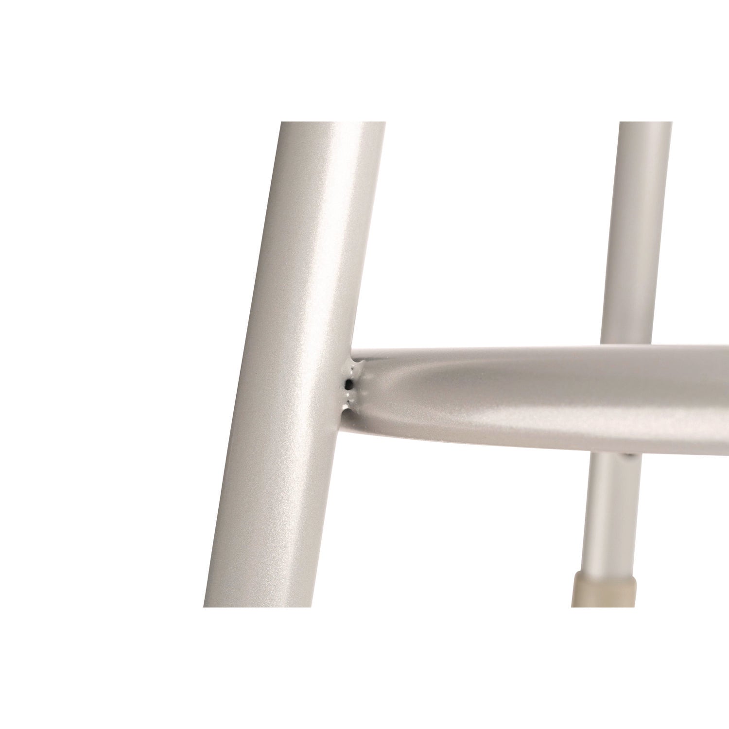 NPS® 6200 Series Heavy Duty Steel Stool, Backless, Supports Up to 500 lb, 18" Seat Height, Brown Seat, Gray Base