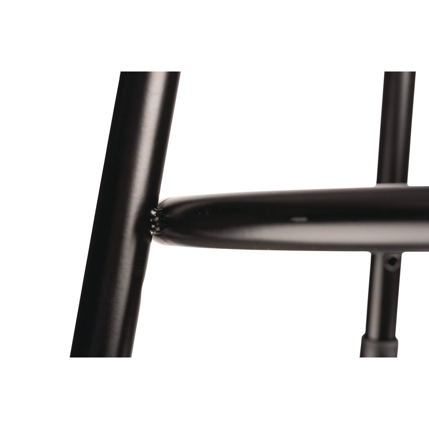 NPS® 6200 Series Heavy Duty Steel Stool, Backless, Supports Up to 500 lb, 18" Seat Height, Brown Seat, Black Base