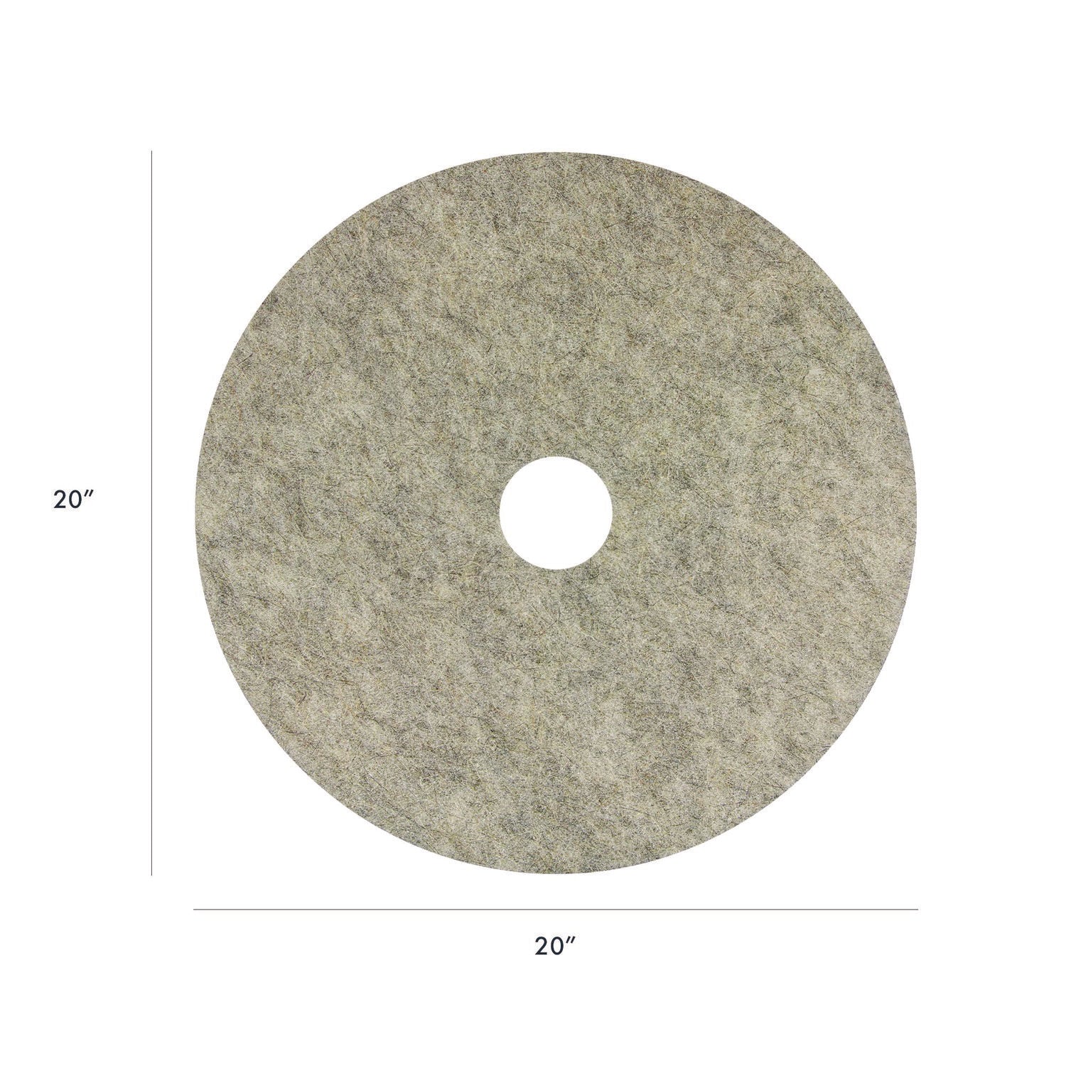 Americo® Porko Plus Burnishing Pads, 20" Diameter, Brown, 5/Carton