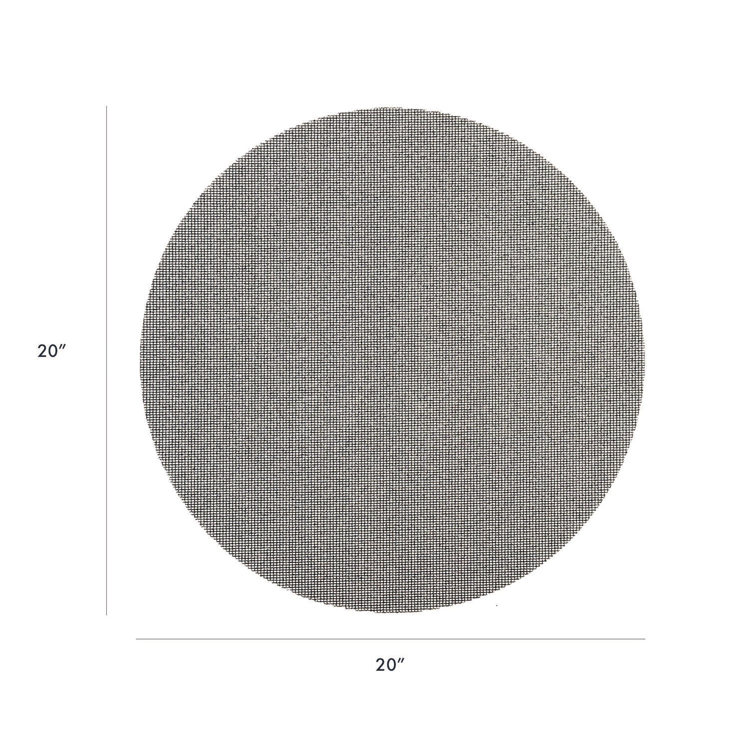 Americo® Sand Screen Discs, 20" Diameter, 60 Grit, Gray, 10/Carton