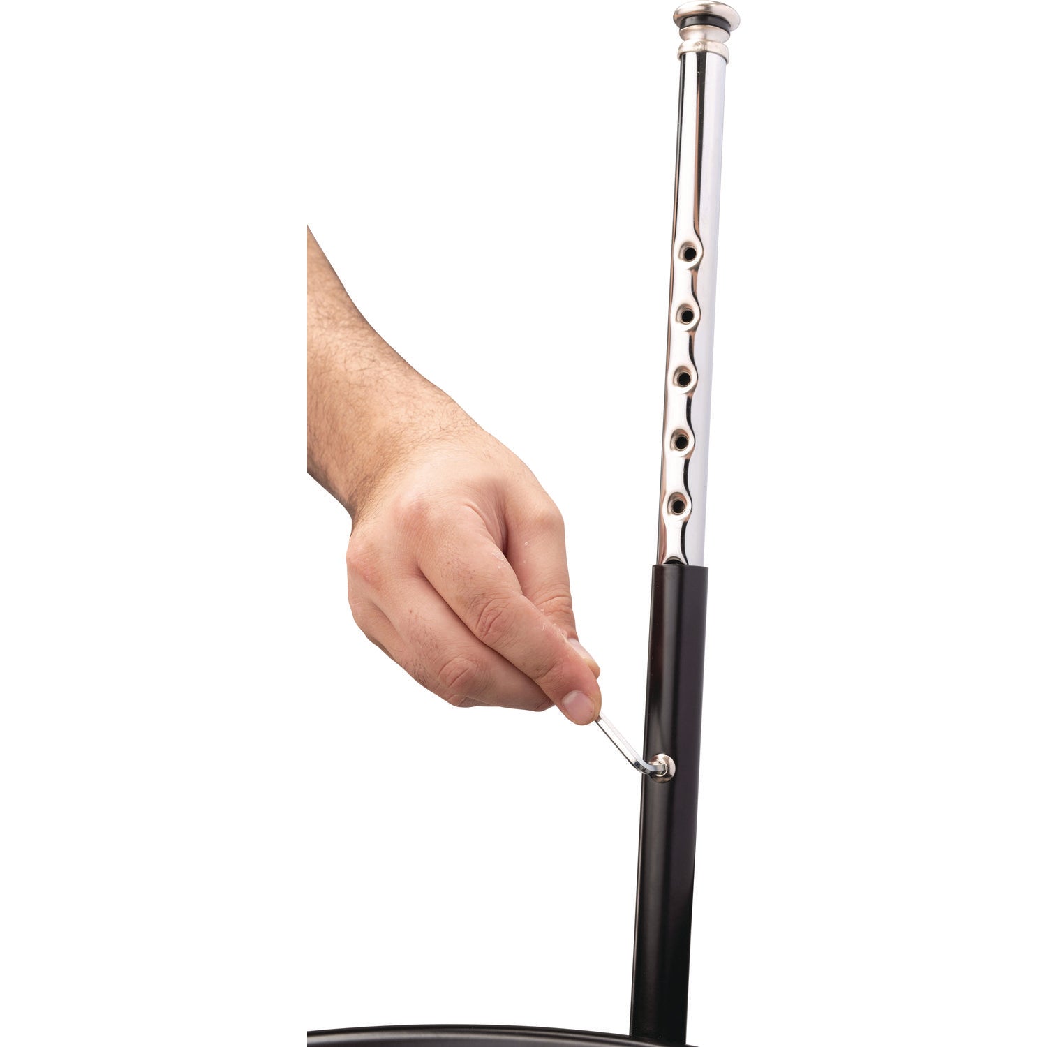 NPS® 6200 Series Height Adjustable Heavy Duty Steel Stool, Backless, Supports 500lb, 31" to 39" Seat Height, Brown Seat,Black Base