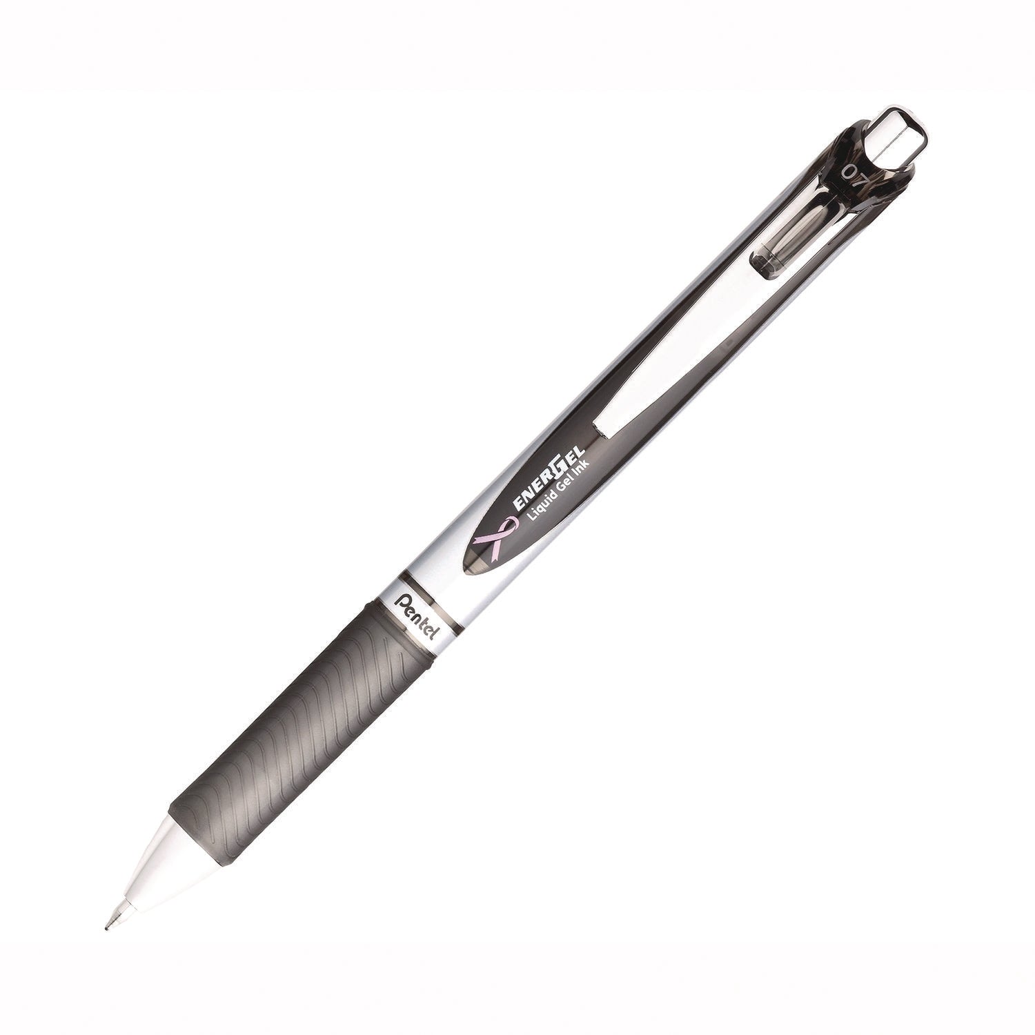 Pentel® EnerGel RTX Deluxe Gel Pen, Retractable, Medium 0.7 mm, Black Ink, Black Barrel, 3/Pack