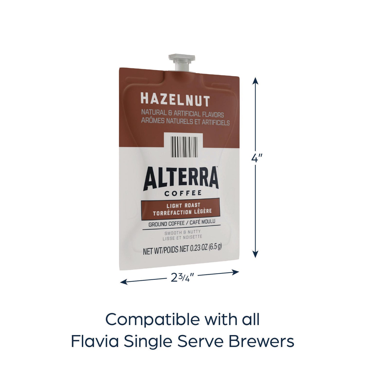 FLAVIA® Alterra Hazelnut Coffee Freshpack, 40/Carton