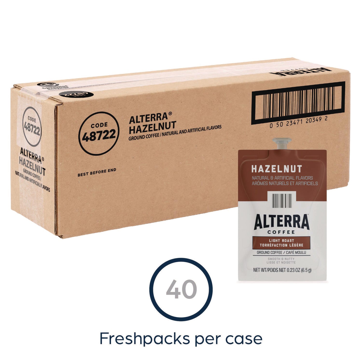FLAVIA® Alterra Hazelnut Coffee Freshpack, 40/Carton