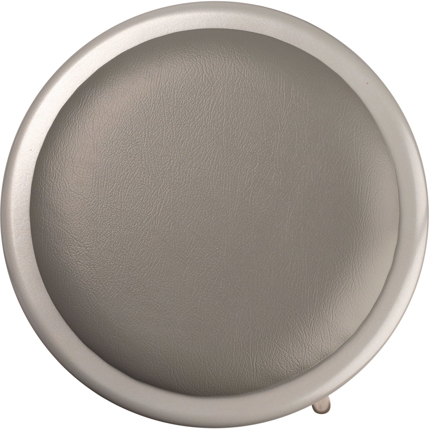 NPS® 6400 Series Fixed Height Heavy Duty Vinyl Padded Steel Stool, Backless, Supports 500 lb, 24" Seat Height, Gray Seat/Base