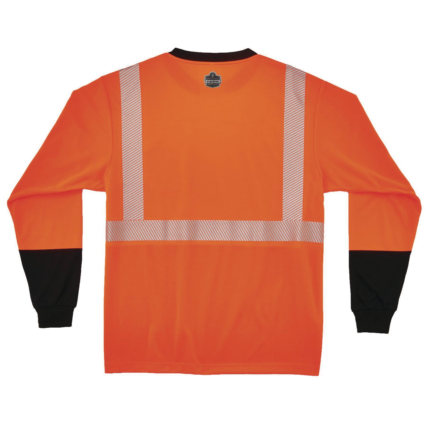 ergodyne® GloWear 8281BK Class 2 Long Sleeve Shirt with Black Bottom, X-Small, Orange
