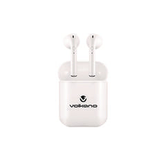 Volkano Buds Plus True Wireless Bluetooth Stereo Headphones, White