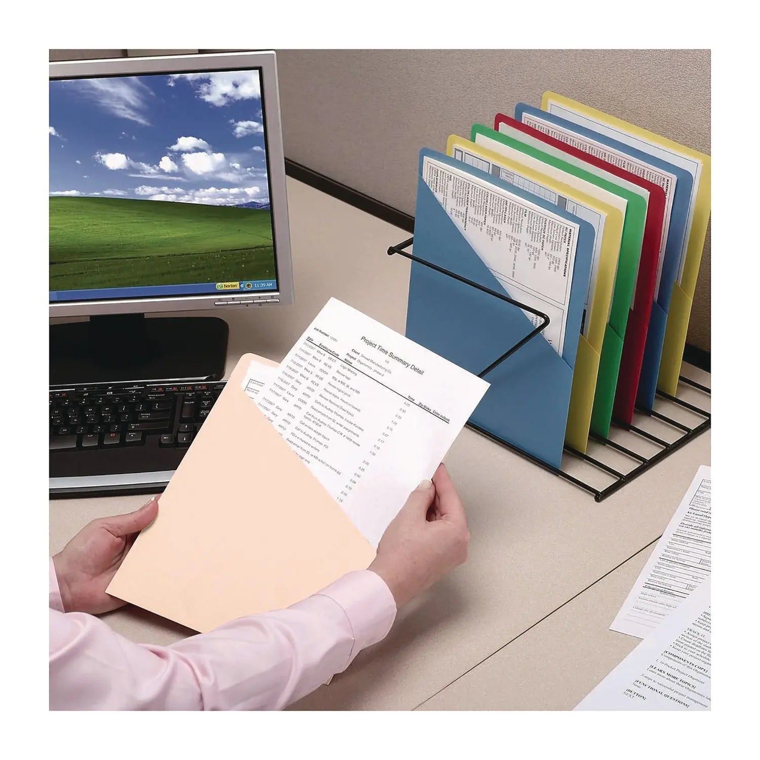 Smead Organized Up Slash Jackets, Letter Size, Manila, 25/Pack Smead Flipcost