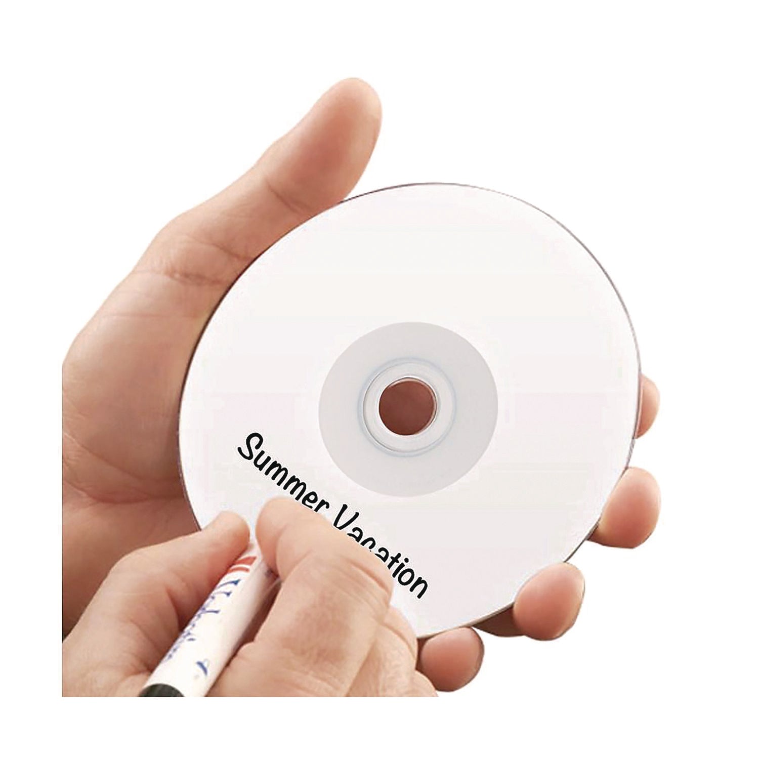Verbatim® CD-R Printable Recordable Disc, 700 MB/80 min, 52x, Spindle, White, 100/Pack