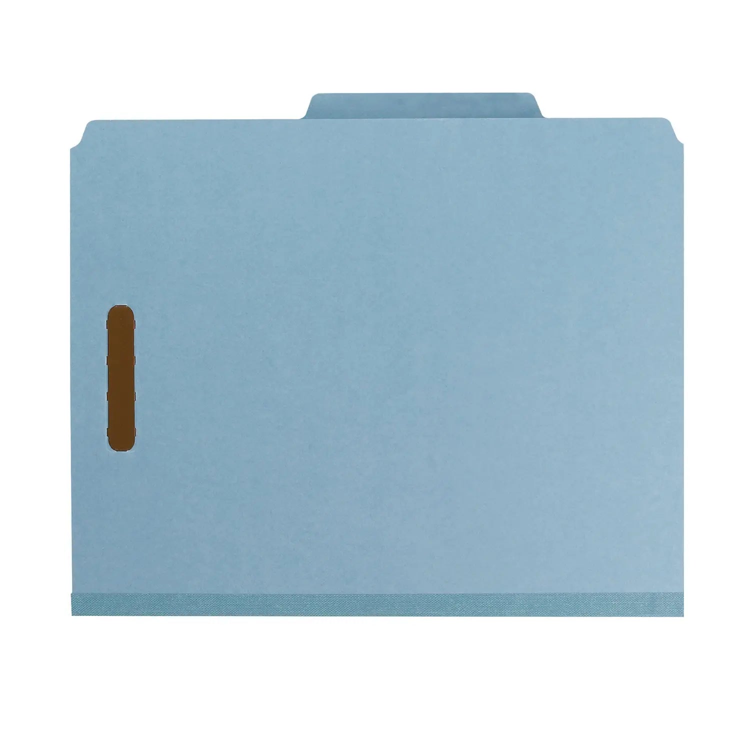 Smead Recycled Pressboard Classification Folders, 2" Expansion, 2 Dividers, 4 Fasteners, Letter Size, Blue Exterior, 10/Box Smead Flipcost