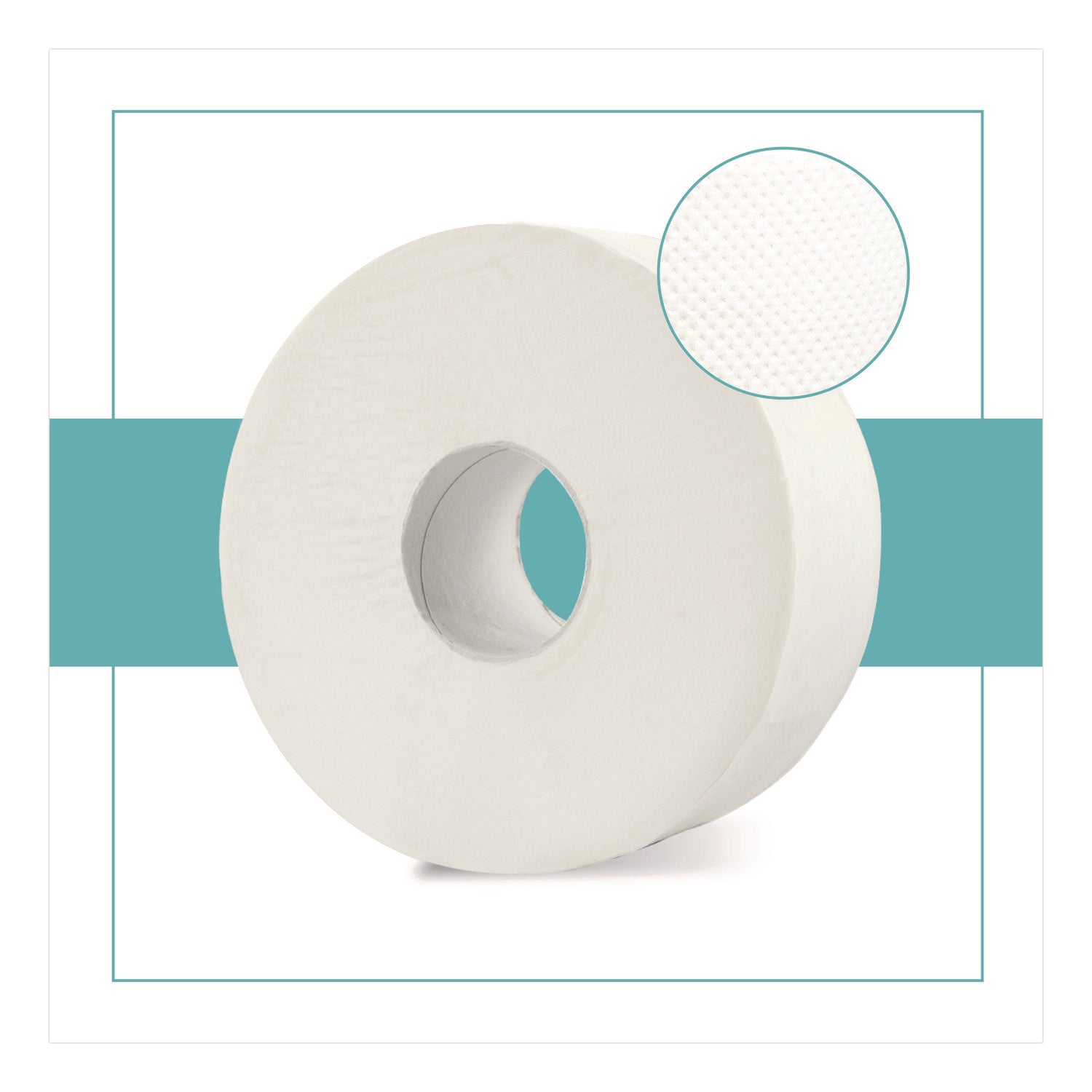 Papernet® HyTech Seas Mini JRT, Septic Safe, 1-Ply, White, 3.3" x 750 ft, 6 Rolls/Carton