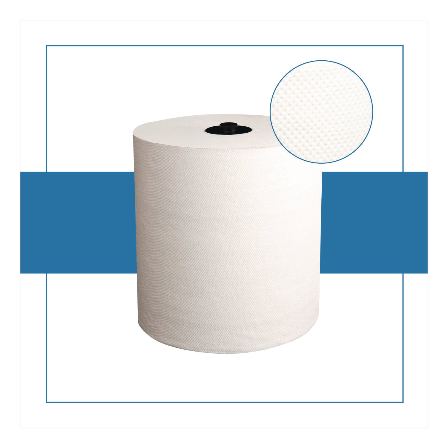 Papernet® HyTech Seas Hardwound Roll Towels, 1-Ply, 7.9" x 700 ft, White, 6/Carton